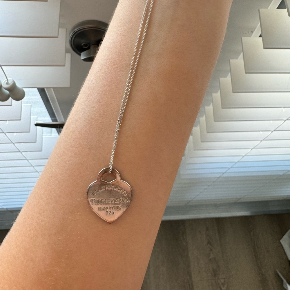 Tiffany heart tag pendant